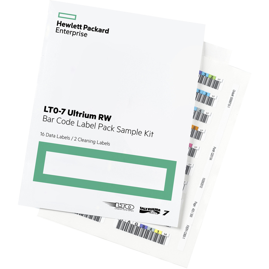 HPE LTO-7 Ultrium RW Bar Code Labels (Q2014A)