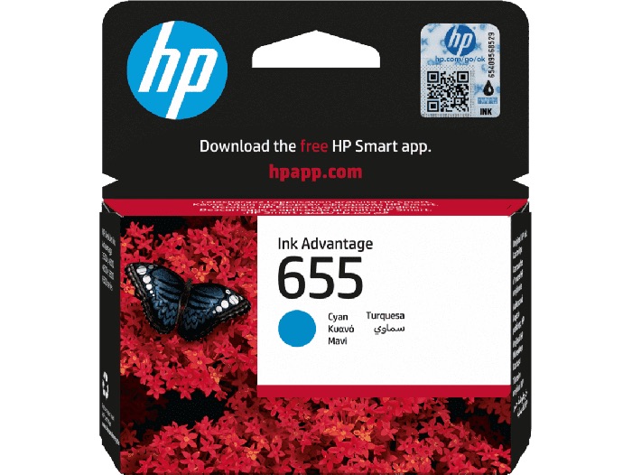 HP 655 CZ110AE CYAN Ink Advantange Cartridge